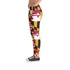 MD Flag Leggings (Multiple Styles Available) (SALE) - MarylandFlagTheWorld