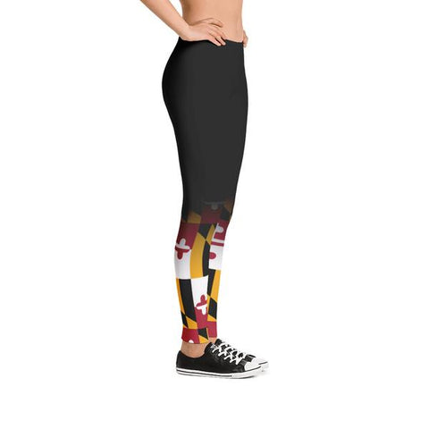 MD Flag Gradient Leggings (Multiple Styles Available) - MarylandFlagTheWorld