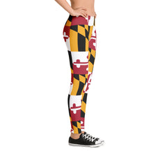 MD Flag Leggings (Multiple Styles Available) (SALE) - MarylandFlagTheWorld