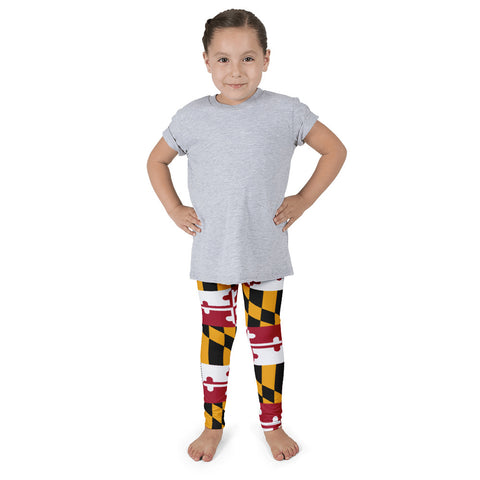 MD Flag Kid's leggings - MarylandFlagTheWorld