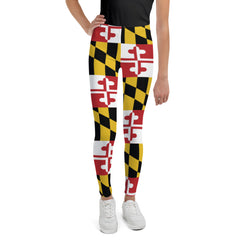 Maryland Flag Kids Leggings