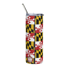 20 oz Maryland Flag Stainless Steel Tumbler