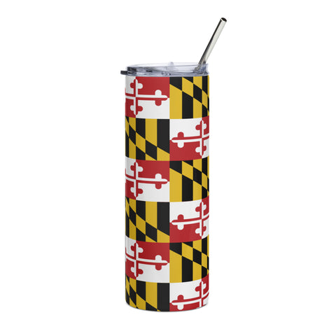 20 oz Maryland Flag Stainless Steel Tumbler