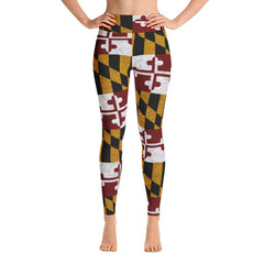 Heather MD Flag Leggings (Multiple Styles Available) - MarylandFlagTheWorld